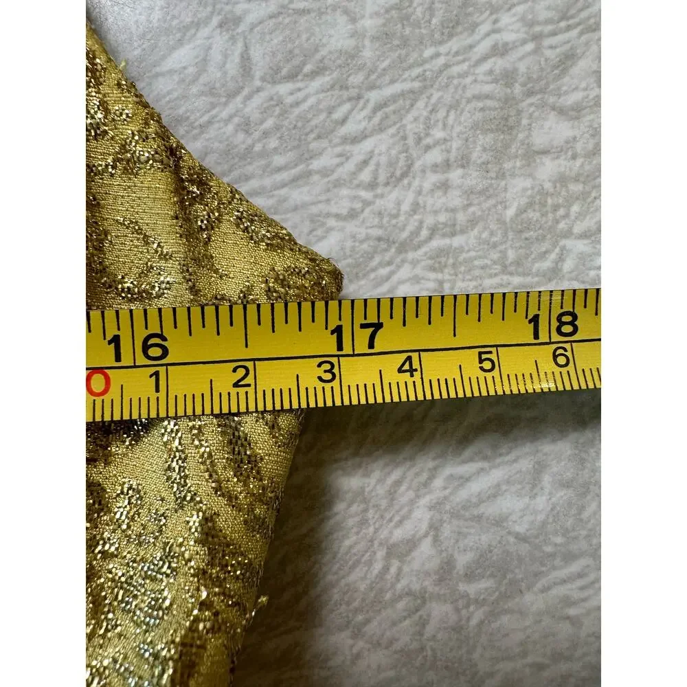 Duro Olowu x JCPenney African Inspired Gold + Blue Lined Dress 2012 Size 2